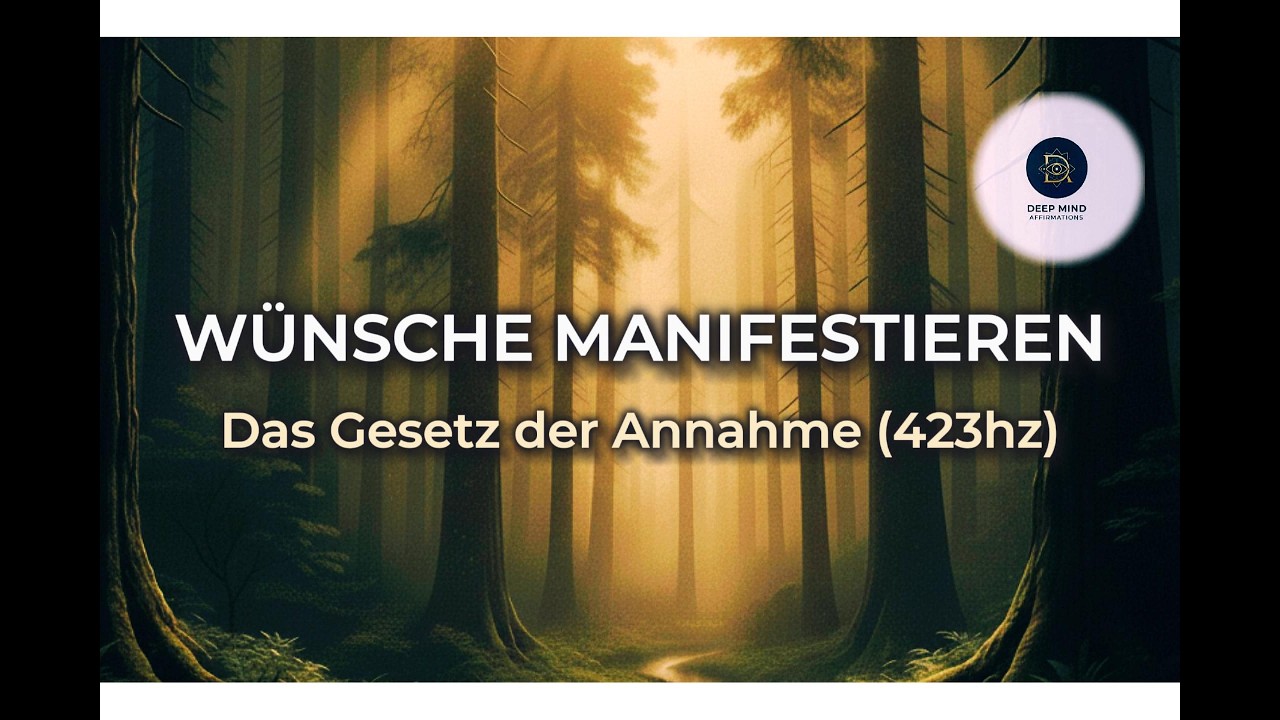 WÜNSCHE MANIFESTIEREN ✨ Das Gesetz der Annahme (432Hz) | Deep Mind Affirmationen