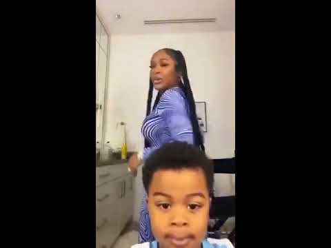 Lil Baby S Son Stopping His Mum From Shaking Her Booty To The World 