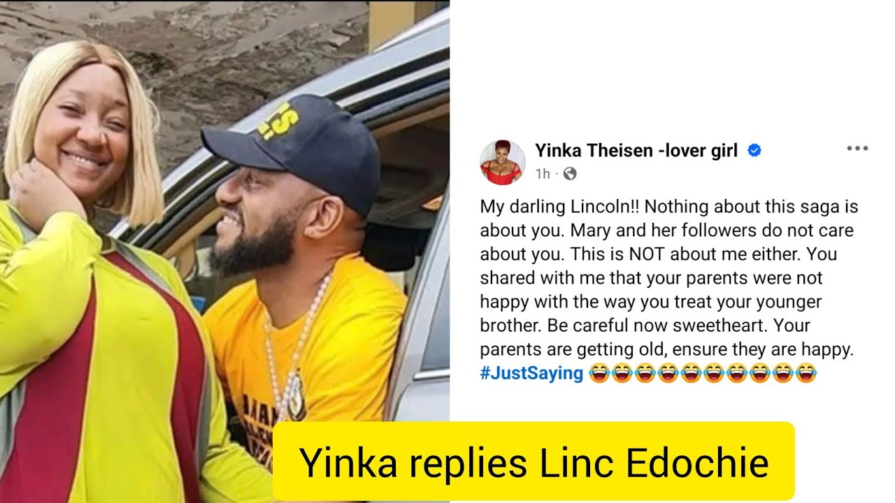 Yinka Theisen replies Linc Edochie in a shameful way.. 
