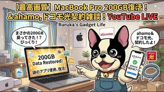謎だったMacBook Proのアプリ使用量200GBをGeminiに取り返してもらった!!ahamoとドコモ光契約する件など雑談