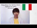 Things You Need To Know Before Applying For Italian Document