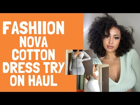 Fashion Nova Cotton Dress Try on Haul
