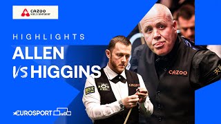 Thrilling Final Frame Mark Allen Vs John Higgins 2024 World Snooker Championship Highlights