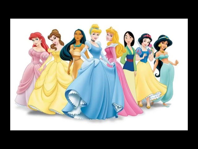 Bigham - Snow white - Cinderella - Aurora - Belle - Ariel - Jasmine -  Rapunzel - Merida - Tiana - Meg - Pocahontas - Mulan - Elsa - Anna Sorry  that