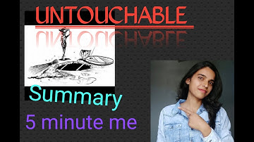 untouchable summary by Mulk Raj Anand ....in english
