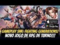 Gameplay snk fighting generations o novo jogo de rpg de turno em portugus para androidios