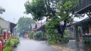 Проливные дожди в моей деревне в Индонезии||очень сильные и влажные||индокультура