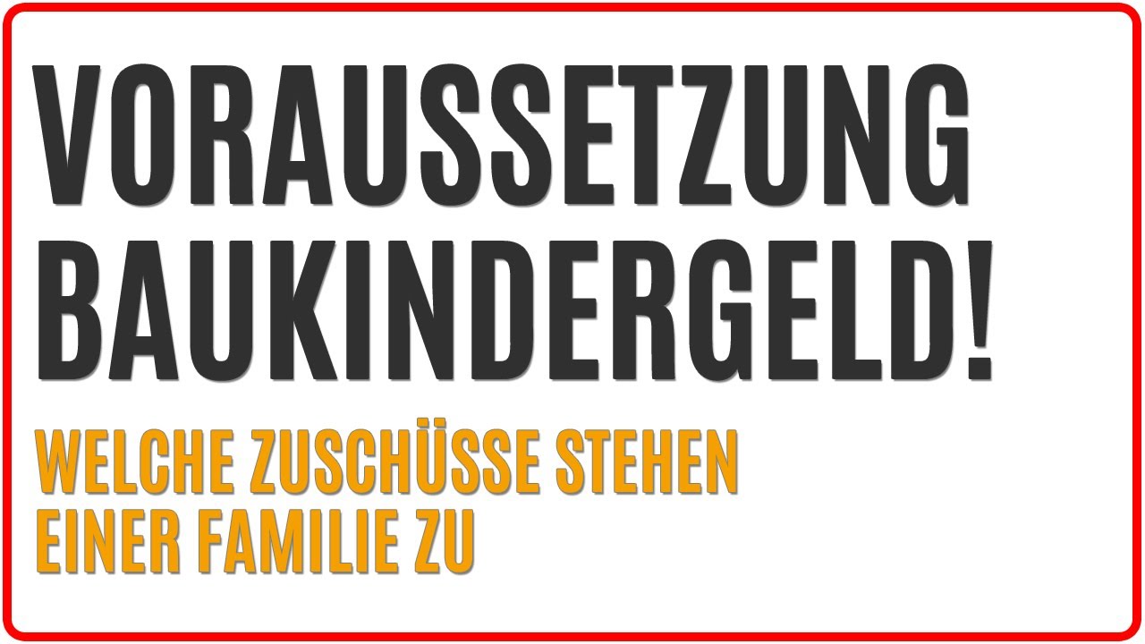 Update Baukindergeld einfach erklärt - Baufinanzierung (LBS in Tuttlingen)