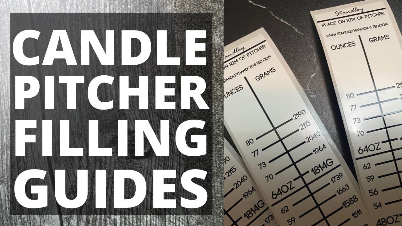 CANDLE PITCHER FILLING GUIDES Best way to measure melted wax from a