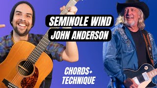 Beginner Guitar Strum Along | Seminole Wind | John Anderson 2023
