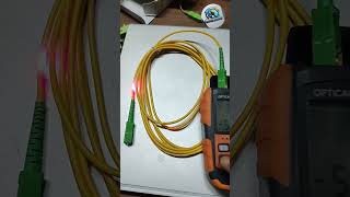 fibre optic patch cable testing 👍😂