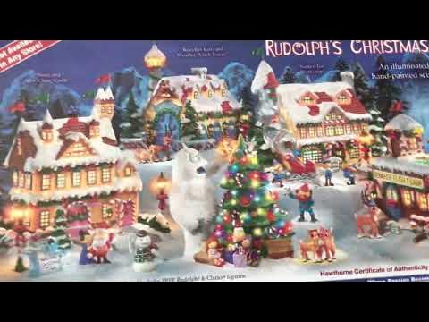 Bradford Exchange - Rudolph's Christmas Town circular 2022 - YouTube