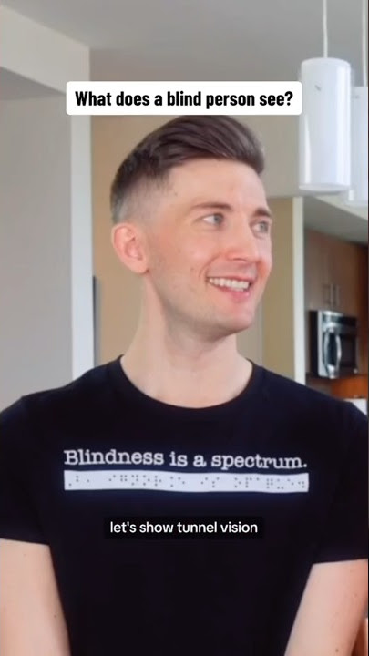 What does a blind person actually see? (simulation) #shorts