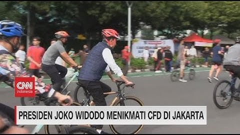 Presiden Jokowi Bersepeda di CFD