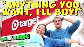 ANYTHING YOU WANT FROM TARGET IN THE NEXT 5 MINUTES, I'LL BUY! (BLINDFOLDED EDITION)