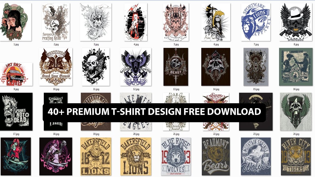 40+ premium T Shirt Design free download by Raju online