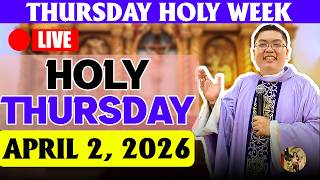 Holy Thursday  Filipino  Mass Today Online april 2 2026 Fr Jowel Jomarsus Gatus  Catholic