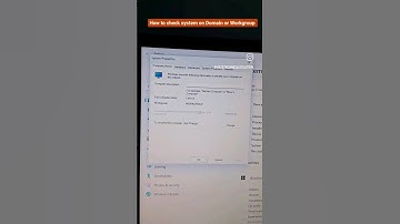 How to check system in Domain or Workgroup. #computer #technicalproblems #window   #laptop #Doman