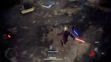 Star Wars Battlefront 2 HVV Count Dooku Gameplay