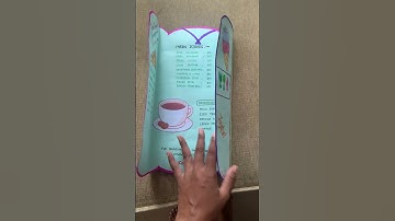 Creative English Brochure Project: Menu Card Design