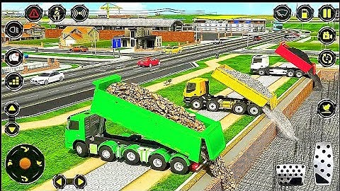 Train Track Construction Simulator - JCB Machines Driving Game - Android Gameplay 3D