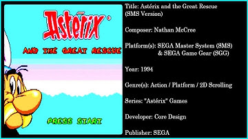 Astérix and the Great Rescue (SMS) [Soundtrack in FULL HD & 320 KBPS]