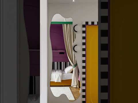 Детская от Милы Генч стильный проект с изящными дверями и современными перегородками Как вам 