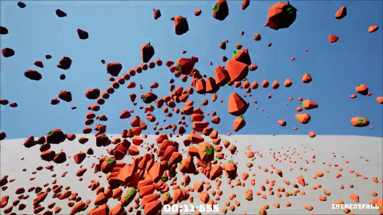 Giant Strawberry Rocket Trail Falls 4K