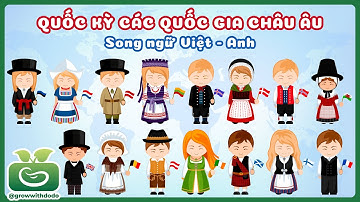 Bé tìm hiểu Quốc kỳ các quốc gia Châu Âu | Song ngữ Việt - Anh | Khám phá các nước trên Thế giới