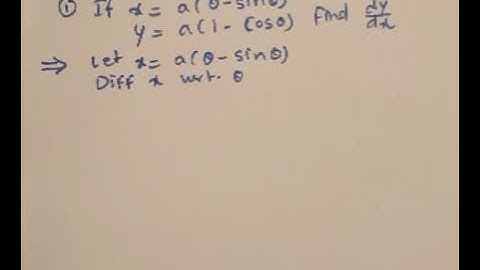 Derivative of parametric function -imp for MSBTE board exam