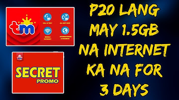P20 lang may 1.5GB na Pang Internet ka na!