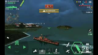 Battle Of Warships Uss San Diego Cl-53 And The Fire Fight