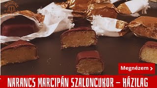 Narancs marcipán szaloncukor - házilag - gluténmentesen