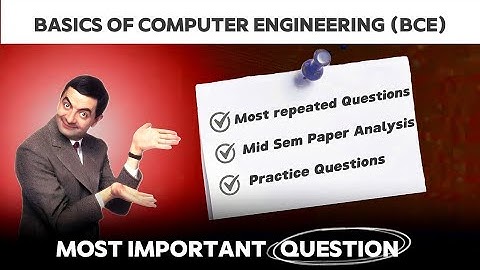 BCE Important Questions ✅ | Basic Computer engineering Exam Guide 