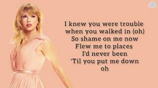 iknewyouweretrouble #taylorswift #lyrics #fyp, i knew you were trouble