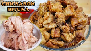 HOW TO CLEAN PIG LARGE INTESTINE  | CRISPY CHICHARON BITUKA NG BABOY | FRIED PORK INTESTINE