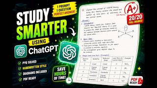 Turn Any PYQ Into Handwritten Notes Using ChatGPT 🤯