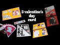 5 Beautiful Handmade Cards idea&#39;s for valentine&#39;s day | complete Tutorial