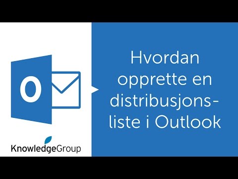Hvordan opprette en distribusjonsliste i Outlook - Norsk 2016 / 2013 / 2010