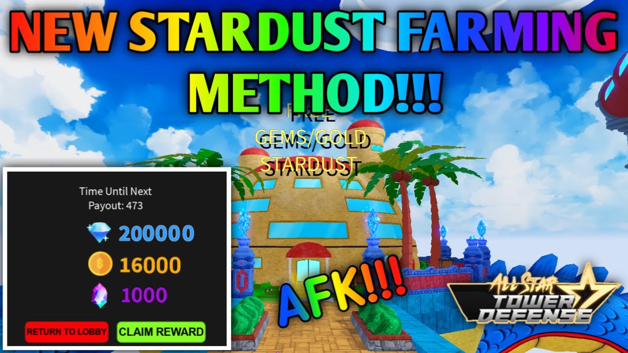 150stardust, 3000gems, x4 exp IV #roblox #allstartowerdefense #bentust, AllStar