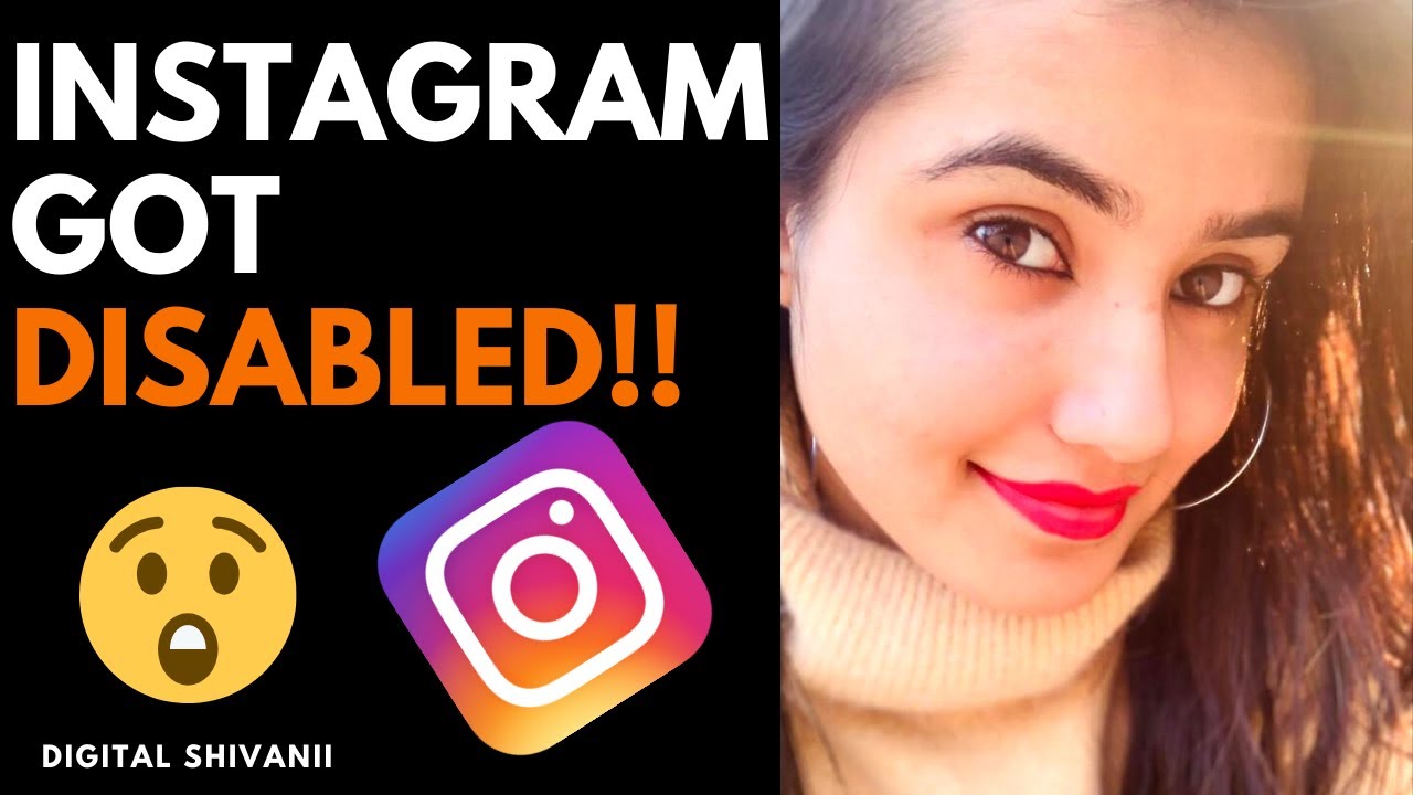 INSTAGRAM ACCOUNT GOT DISABLED!!😥 NEED HELP!! 