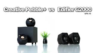 $40 - Creative Pebble Plus 2.1 vs $76 - Edifier G2000 / Sound Comparison