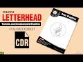 How to Design a Letterhead | Letterpad | CorelDraw - 2018