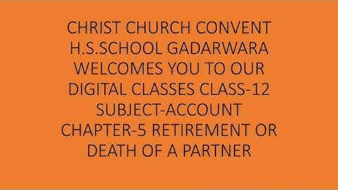 Class 12 Accounts Chapter 5 Part 3 Retirement of Partner by Amit Toshniwal