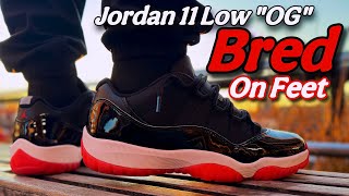 Jordan 11 Low Bred (2025) First On Feet Look