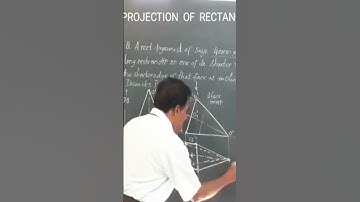 Rectangular Pyramid on triangular face on HP/ Engineering Drawing/ Technical video