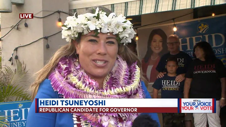 Checking in at Republican candidate Heidi Tsuneyos...