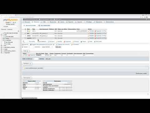 Comment créer une FK à l'aide de phpMyAdmin