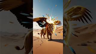 Lion 🦁 + Eagle 🦅… what if they fused? 🔥⚡