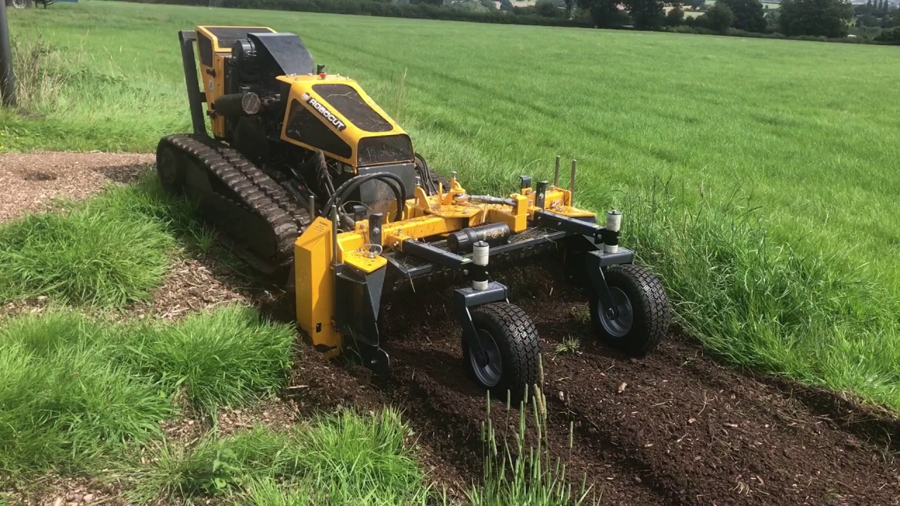 McConnel Robocut Blec stone rake - YouTube